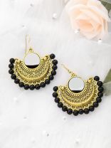 The Elegant Tribals - Golden Oxidised Earrings