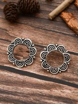 The Cute Florals - Oxidised Boho Studs