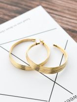 The Layered Oversized Hoops - Golden