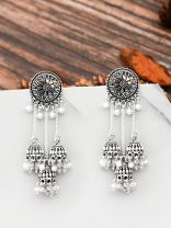 An Intricate Delight - Triple Boho Jhumkis