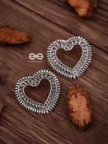 The Little Bohemian Heart - Oxidised Boho Earrings