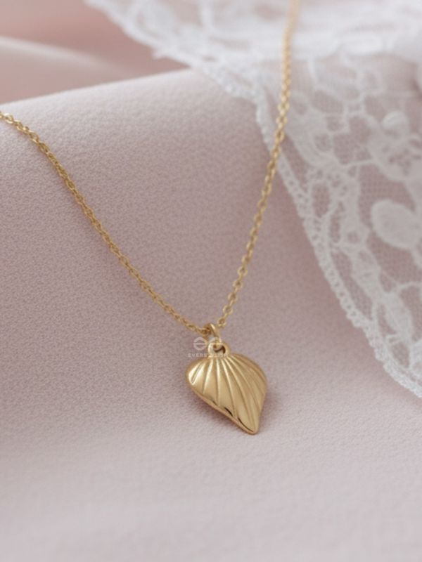 Heart Of Sea- Intricate Golden Neckpiece With Anti-Tarnish Coating 