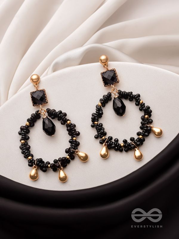 The Twilight Trinket- Golden Embellished Earrings