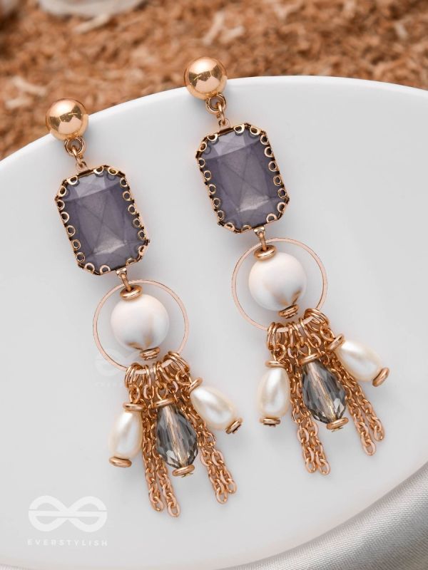 THE SEA HORIZON - STATEMENT DROP EARRINGS