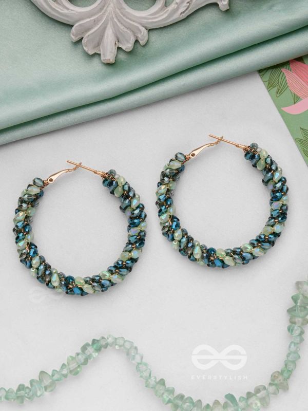 THE FERN-TASTIC GROOVE - STATEMENT BEADED HOOPS