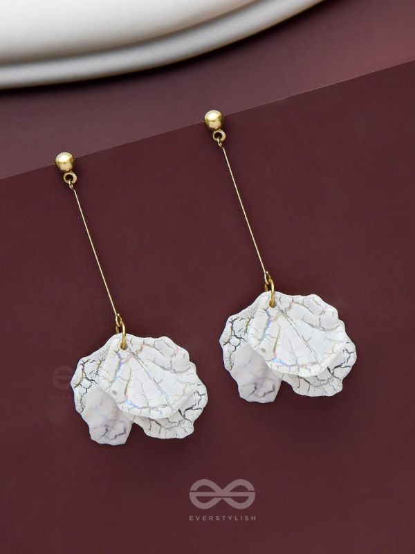 The Snow Petals- Acrylic Earrings 
