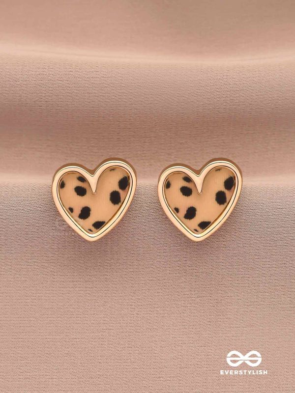 JUNGLE ROMANCE - STYLISH LEOPARD PRINT STUDS