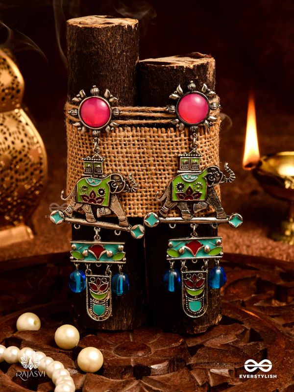 CARNIVAL RIDE - FUNKY OXIDISED EARRING